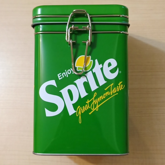 Coca Cola Sprite Kitchen Tin Storage Canister Cookie Jar Tea - Picture 2 of 12